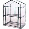 Mini Greenhouse 2-Tier H: 92cm, W: 69cm, D: 49cm Black & Green