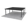 Double Carport L: 6050mm, W:6000mm, H:2100mm Black