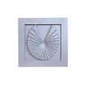 Aquatic Lightweight GRC Coral Fan Wall Art Oyster D38.5 x W5 x H38.5cm