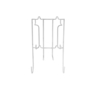 Ironing Hanger W:150mm,D:100mm,H:250mm White