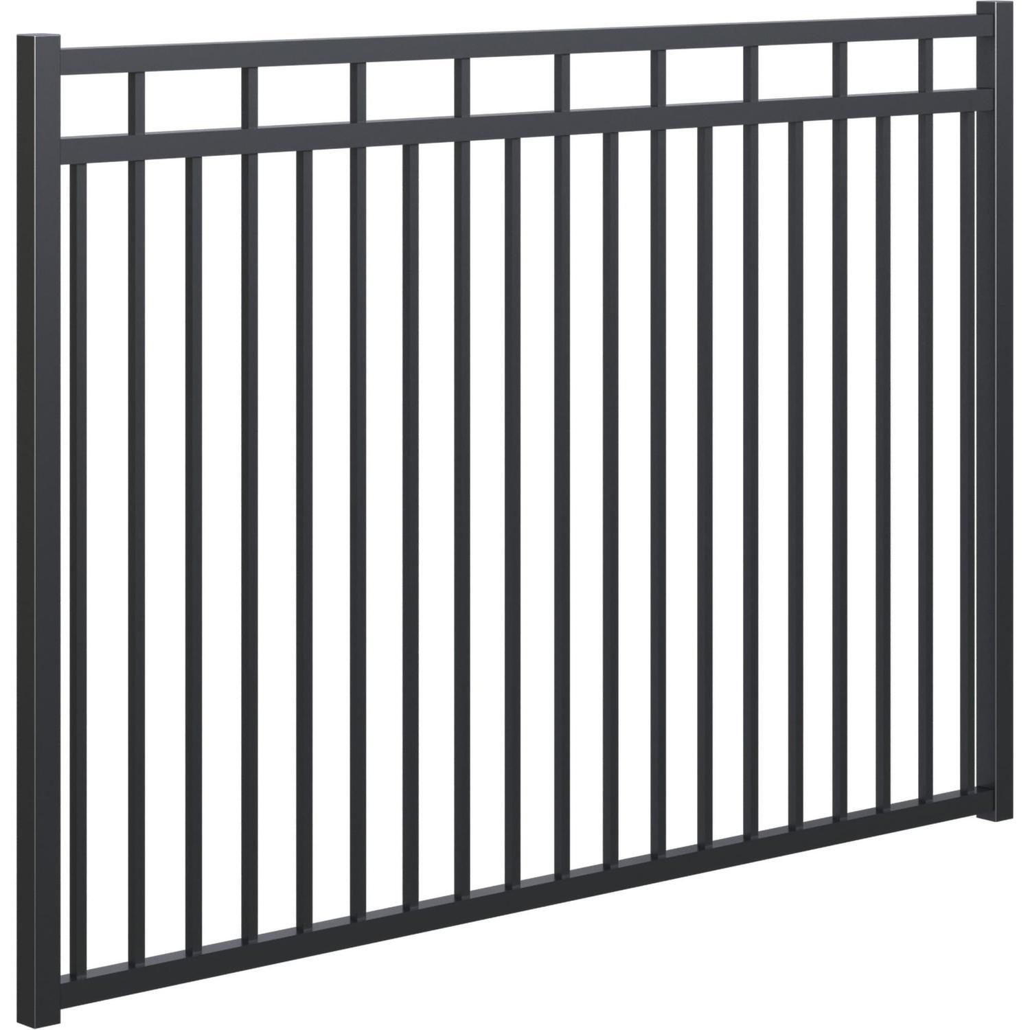 Mansion Adjustable Driveway Gate 1500mm high x up to 2554mm wide, Black