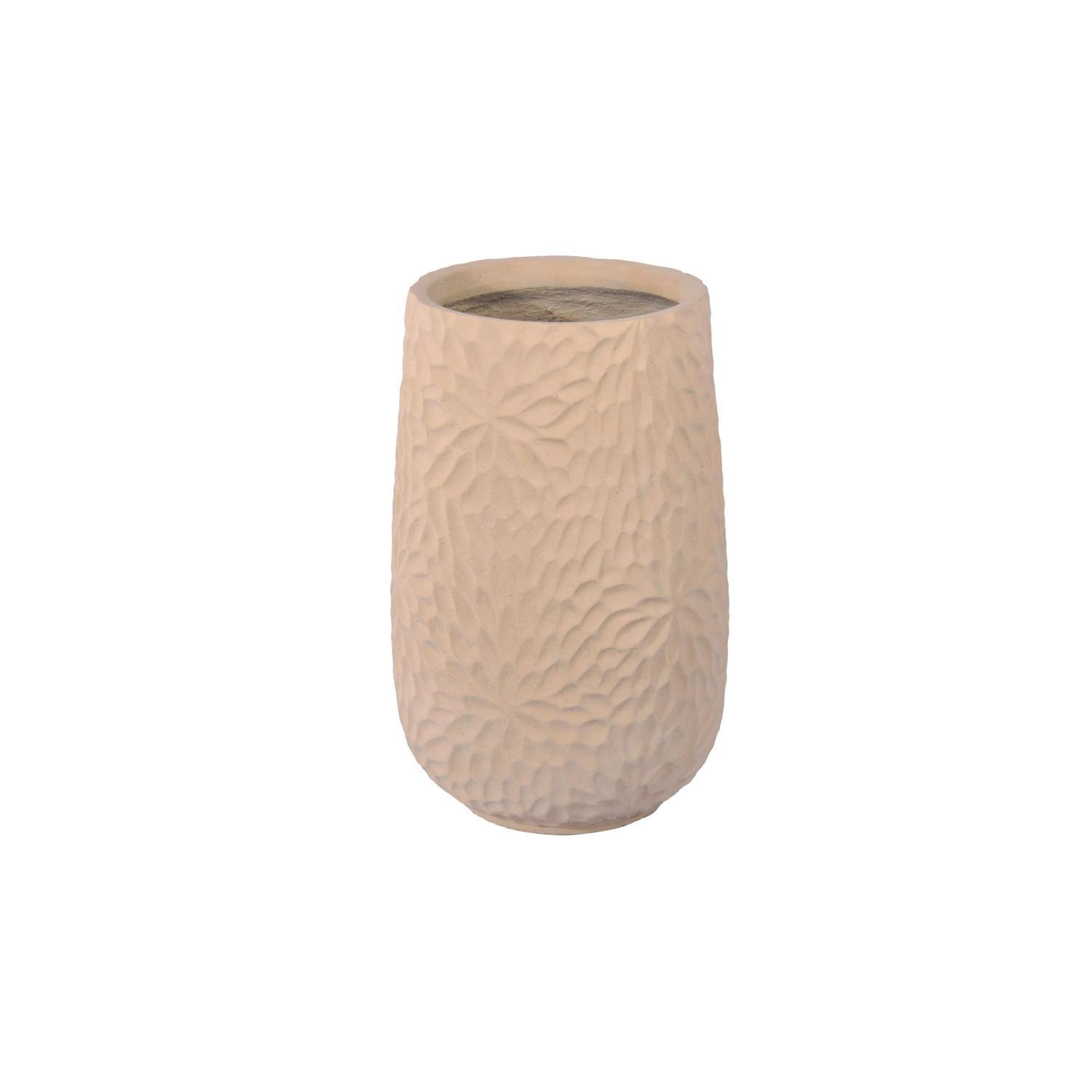 Nubia Lightweight GRC Pot Small Bone D36 x H56cm Gunmetal