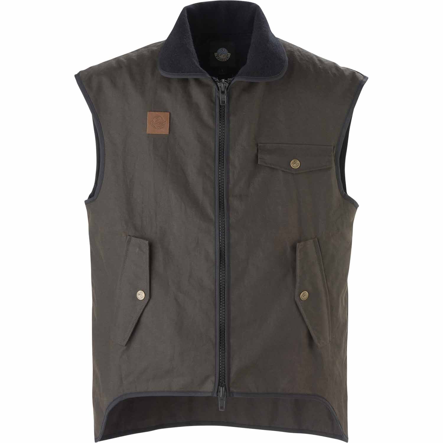 Foxton Wool Lined Oilskin Vest