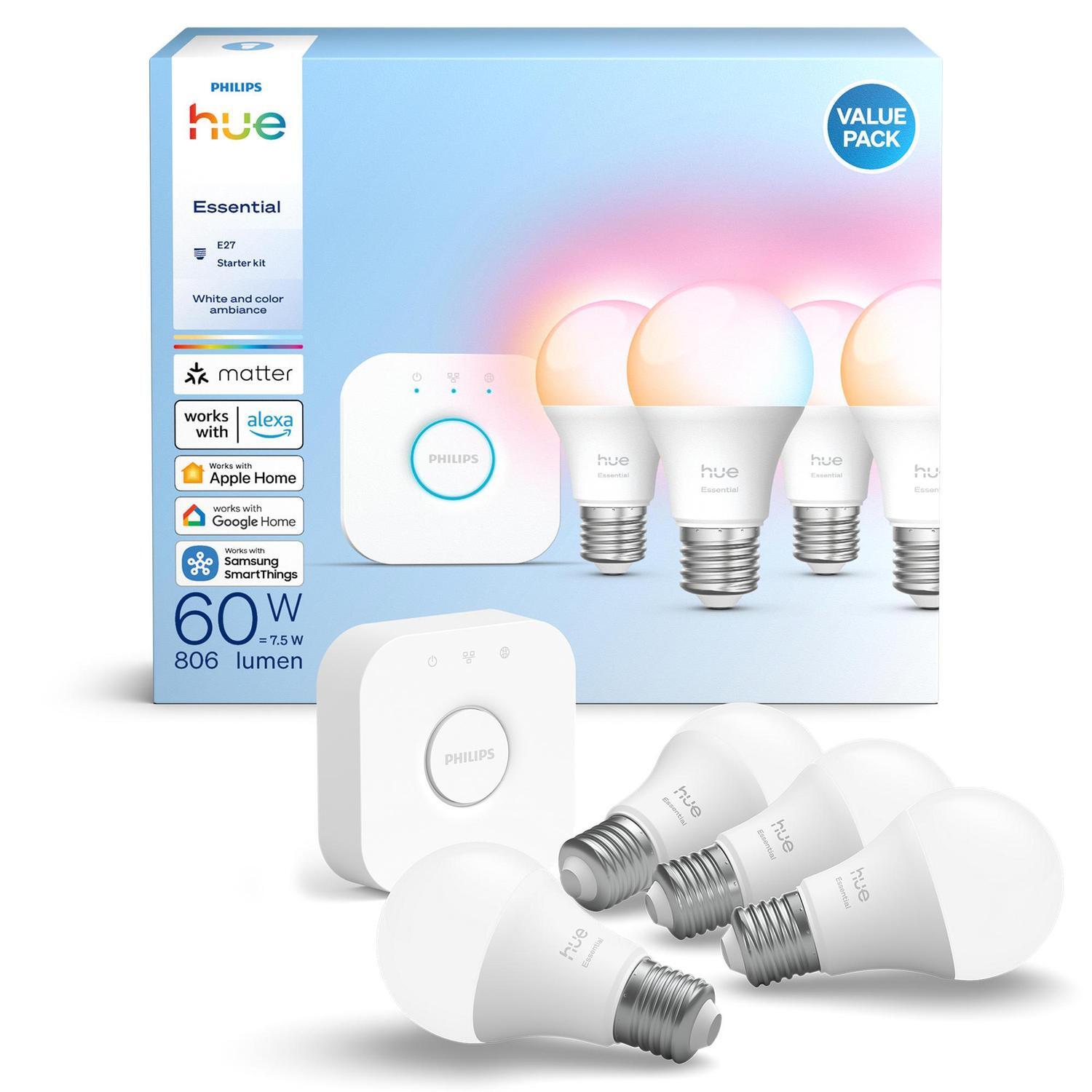 Starter Kit Bridge and 4 Essential Bulbs 7.5 Watts Colour