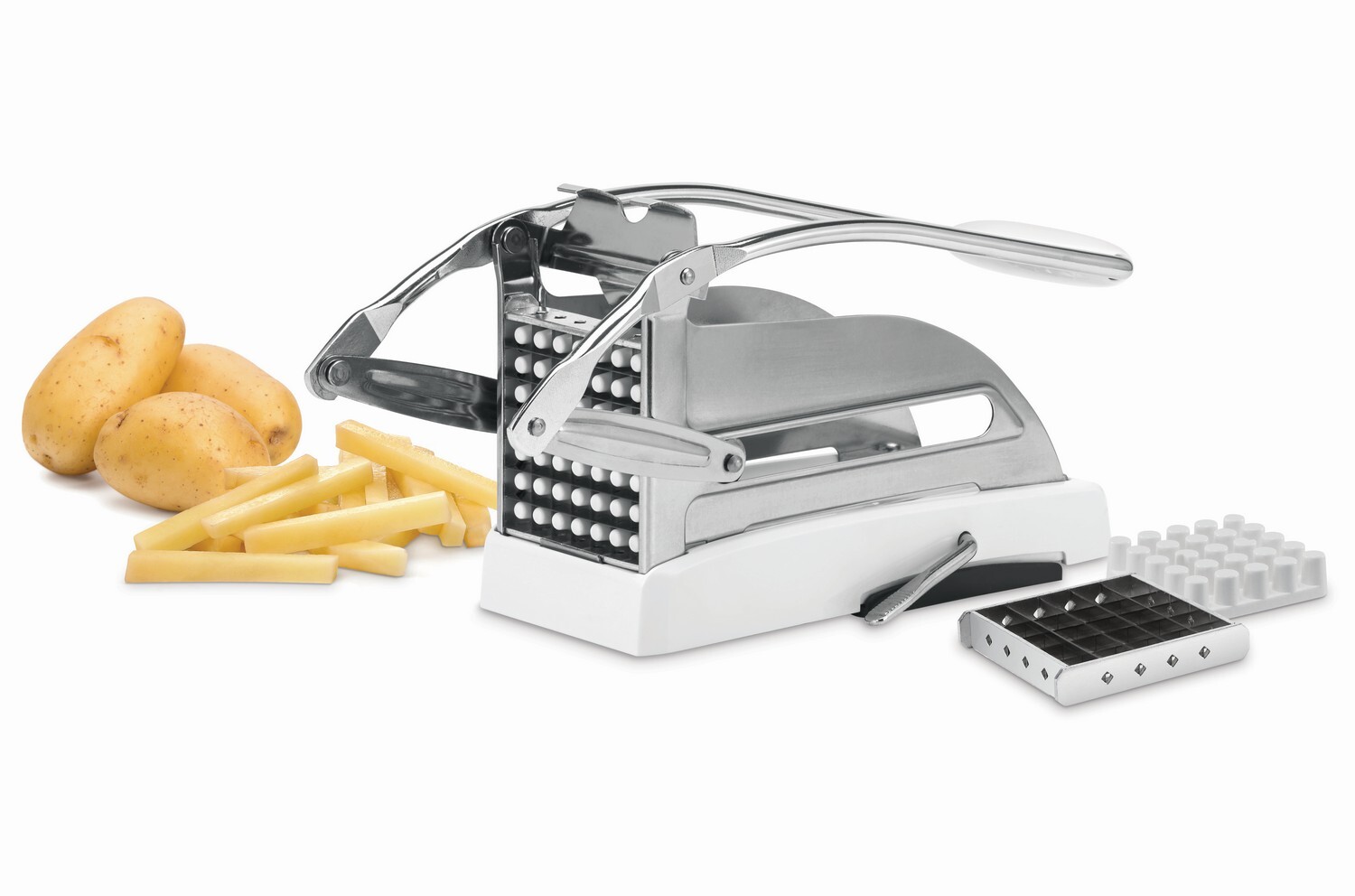 Potato Chipper With Interchangeable Stainless Steel Blades