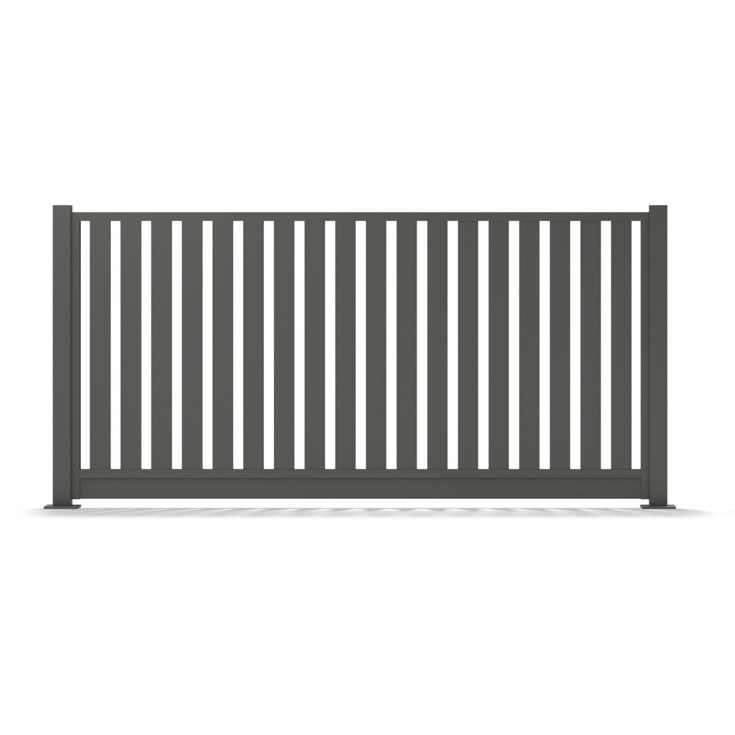Fence Panel W: 2350mm H: 1200mm Slate Grey