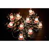 10 Festive Seed String Lights - Design available: Tree, Gingerbread, Stocking, and Santa 0.9m / Battery Warm White