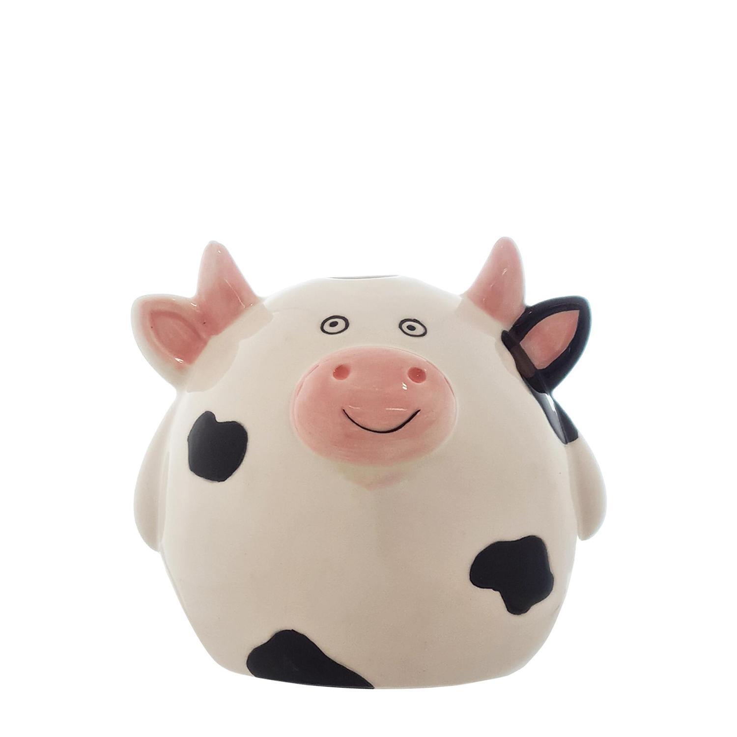 Ceramic Cow Toothbrush Holder