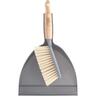Basic Dustpan and Brush Set Dustpan: 22 x 32cm Brush: 7 X 29cm Gray, Brown
