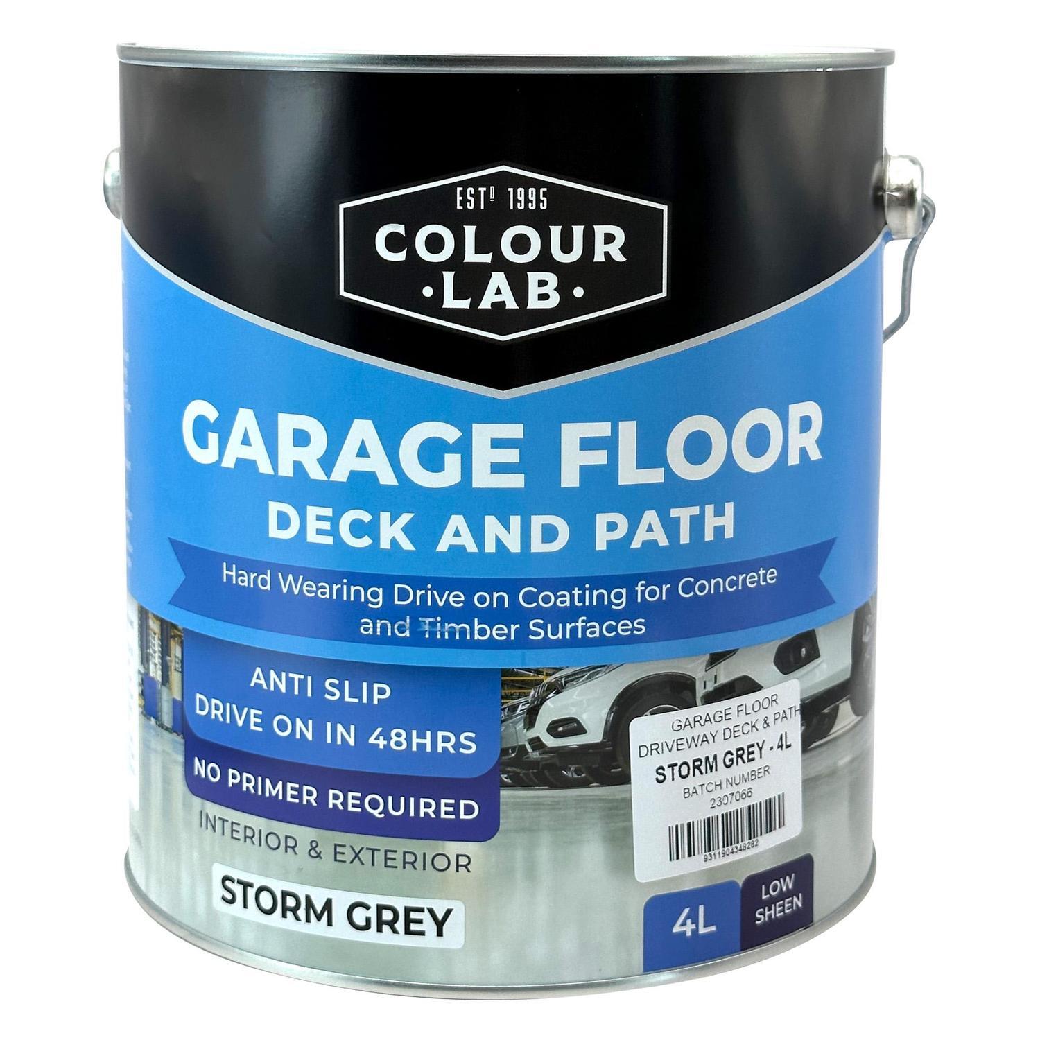 Garage Floor Deck and Path Paint 4 Litre  Storm Grey