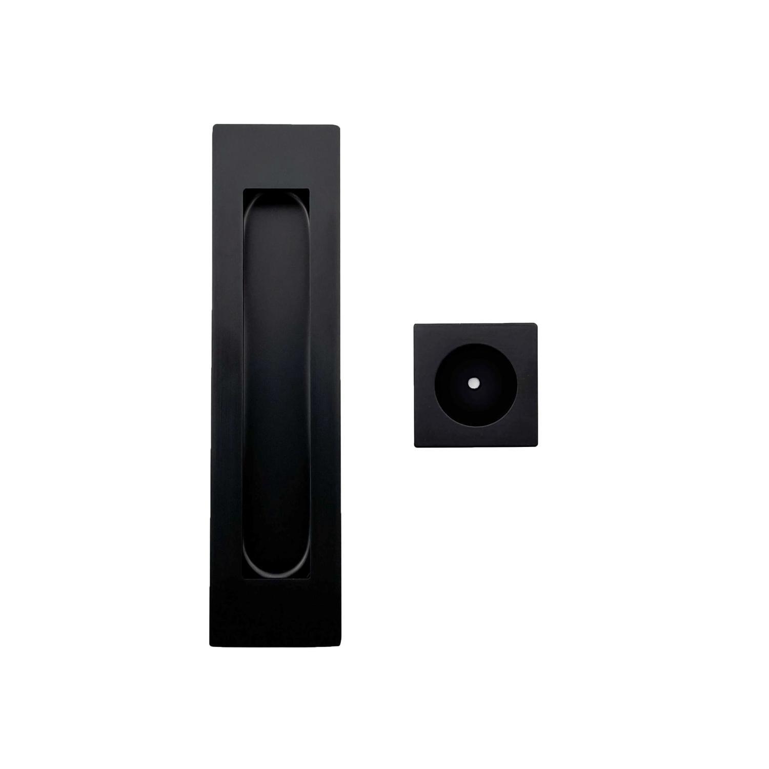 Flush & Finger Pull Set Matte Black