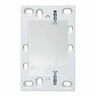 13mm Mounting Block W: 70mm, H: 114mm, D: 16mm White