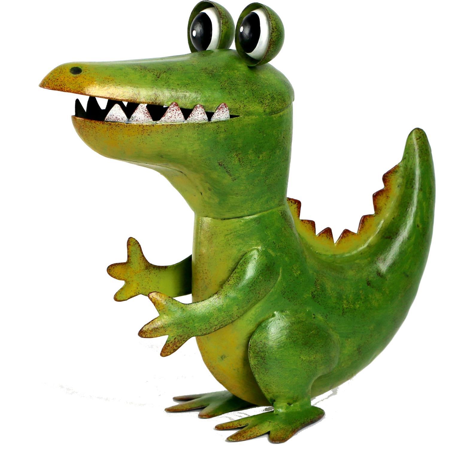 Chris the Crocodile Metal Garden Decor