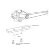 Window Handle Locking Wedgeless Left-Hand Sub Fix 107mm Black