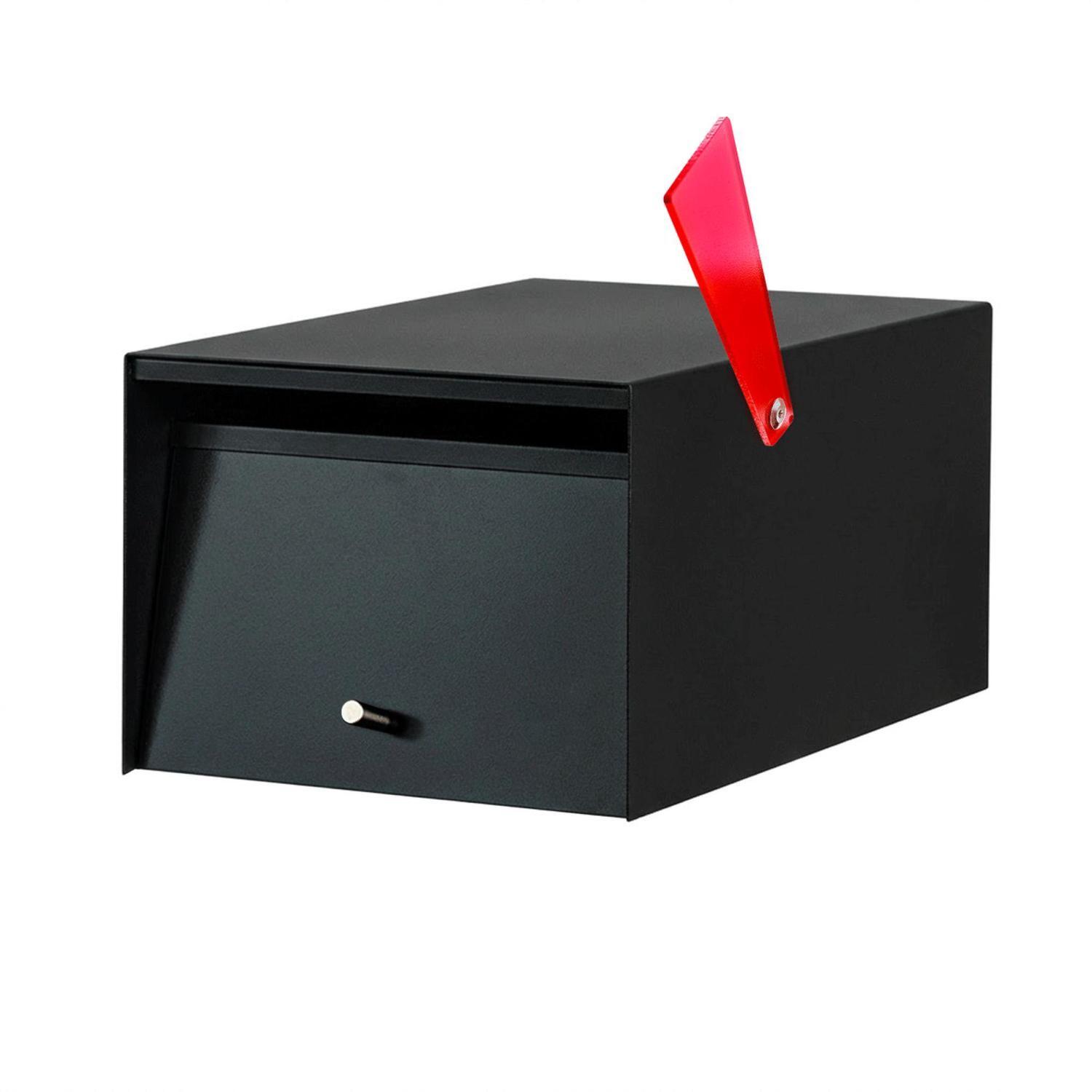 Metal Letterbox  Black