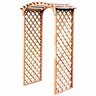 Curved Trellis Archway W:1m, D:0.65m H: 2m Natural Timber