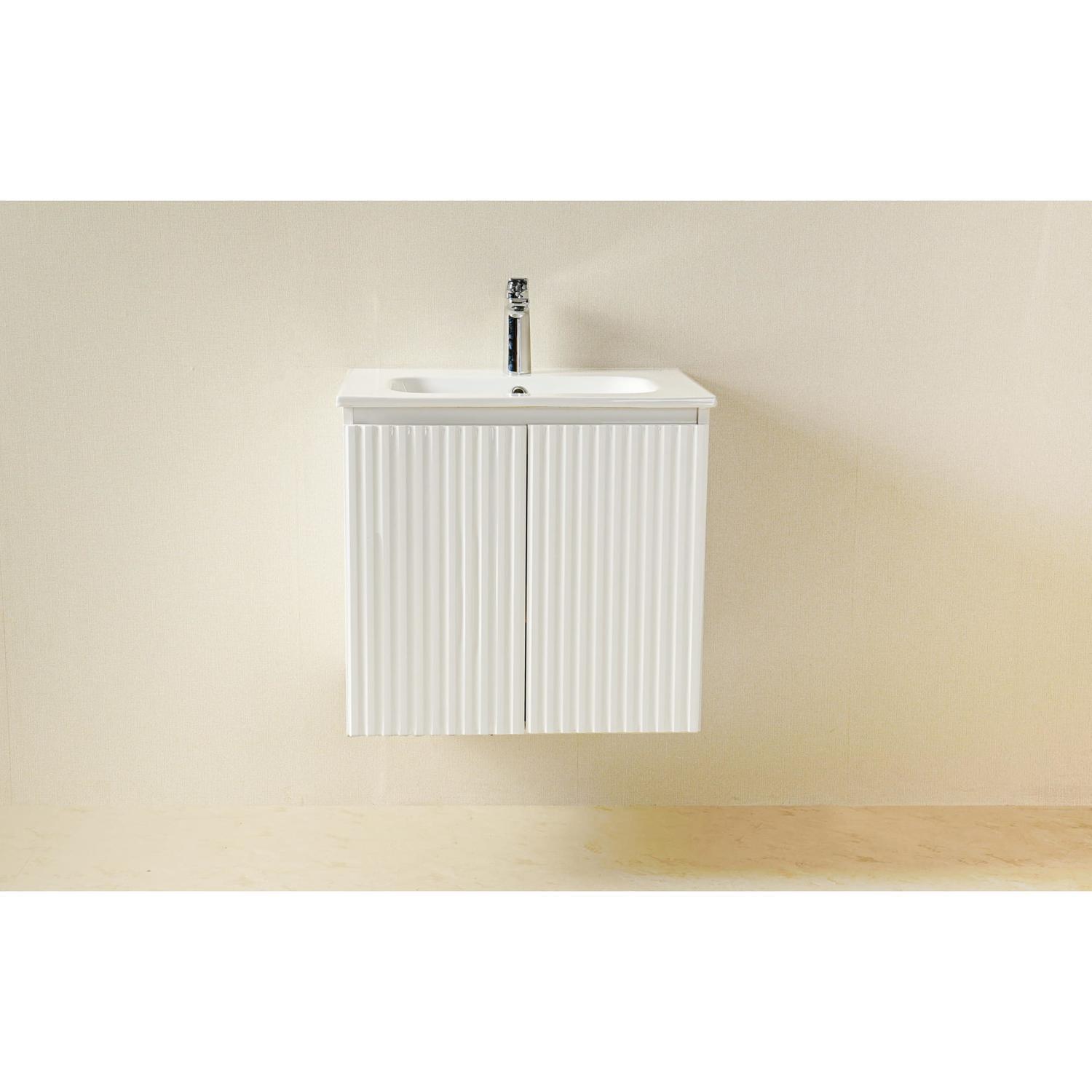 Interior Living Emilia Wall Hung Vanity 615mm White