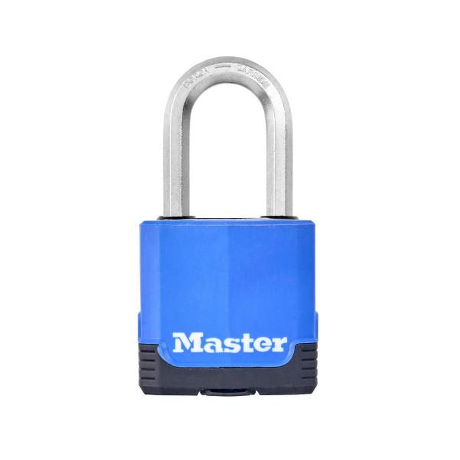 Weather Tough Excell Covered Laminated Steel Padlock With Boron Carbide Shackle