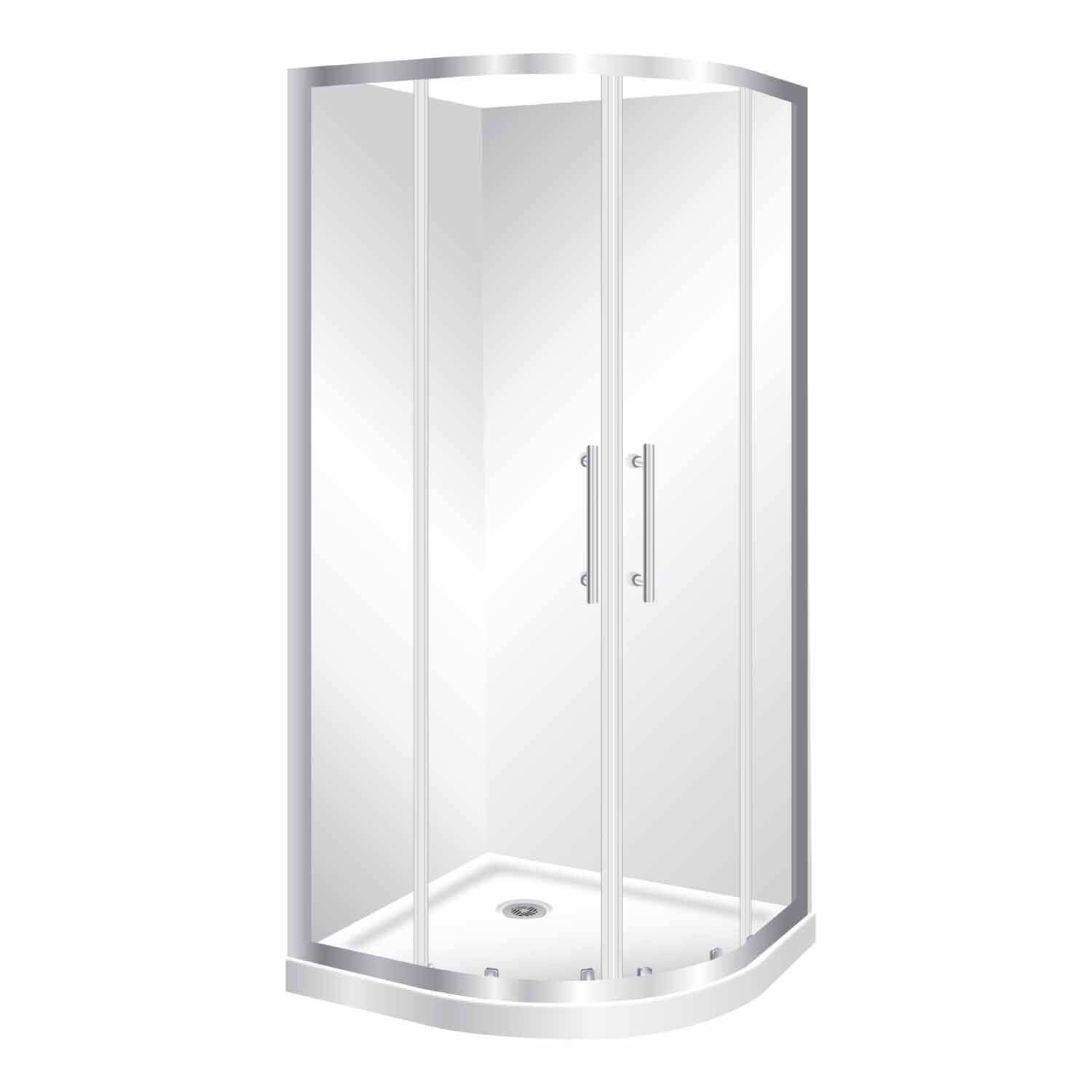 Round Shower Flat Wall