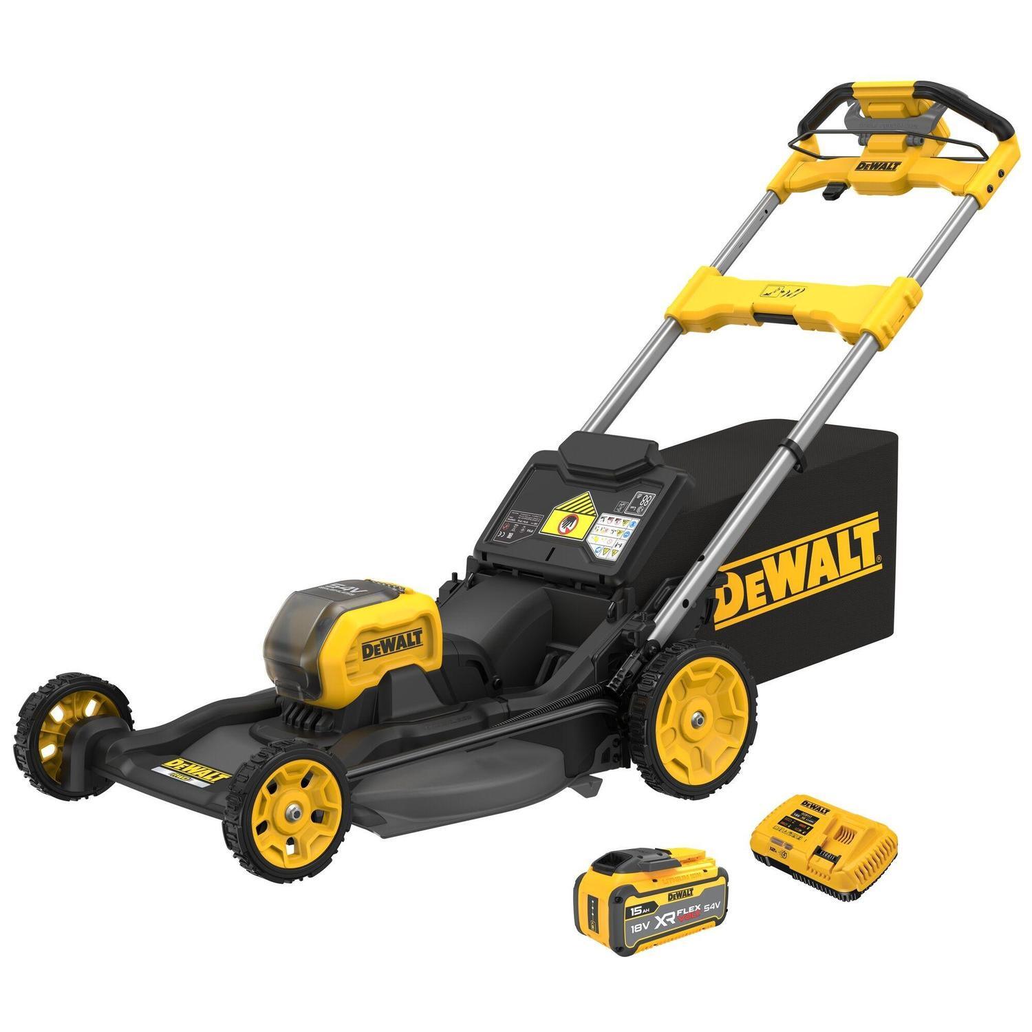 Self Propelled Lawn Mower Kit 15.0Ah 54 Volt Yellow