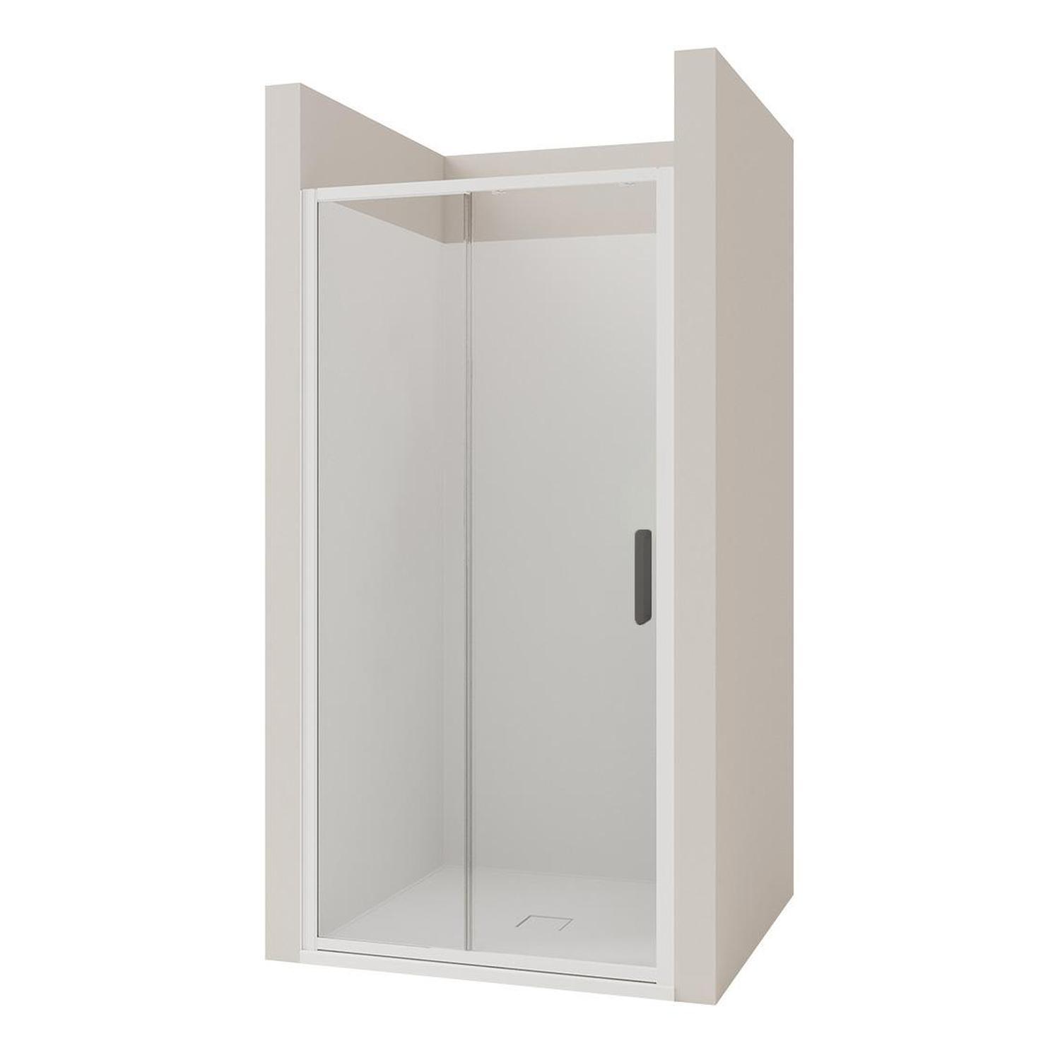 3 Side Tiled Wall Shower 1000 x 1000mm Gun Metal