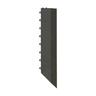 WPC Tile Ramp - Left Corner L:370mm, W:73mm, H:22mm Graphite