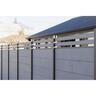Composite Fence Panel With Slat Top