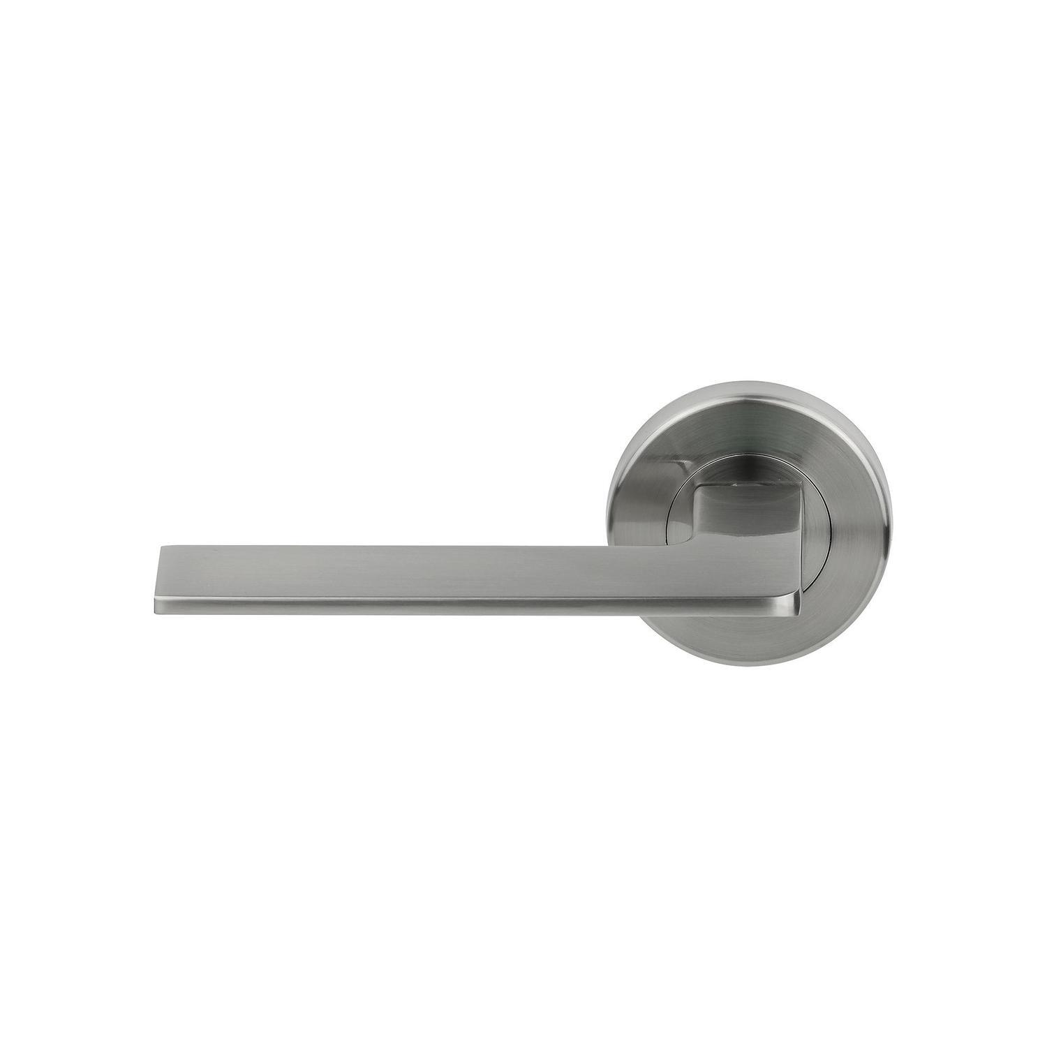 Passage Lever Handle Set Satin Nickel Finish