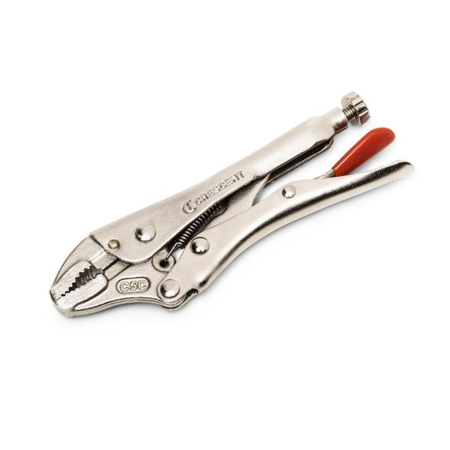 Curved Jaw Locking Pliers with Wire Cutter 125mm 1320 Watt Black