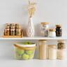 Round Mesh Basket W/Wood Handle