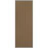 Sliding Wardrobe Door (White Frame) H: 2000mm, W: 800mm Grooved MDF