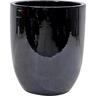 Glazed Corsica Ceramic Pot Small Black