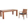 Large Outdoor Dining Setting With Arm Chairs 7 Piece