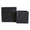 Cube Terrazzo Pot L Black