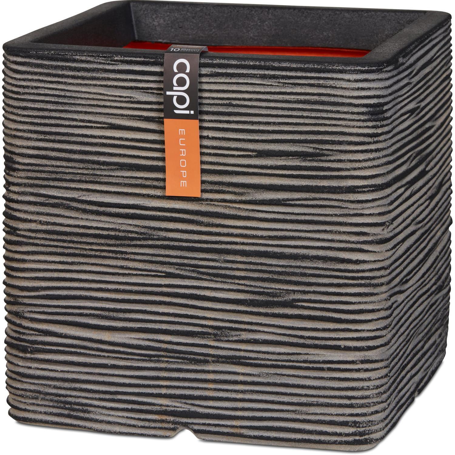 Lightweight Rib Square Pot Anthracite M