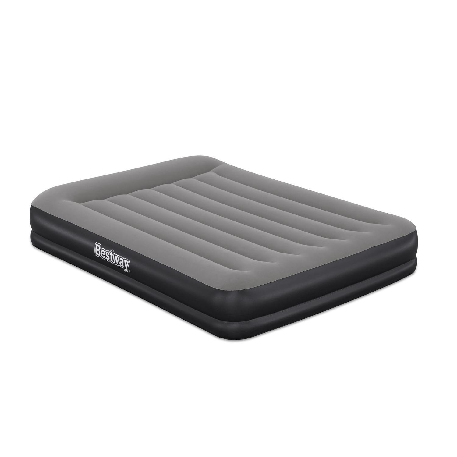 Tritech® Air Mattress Queen with Built-In USB Pump DC5 Gray, Black
