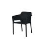 Havana Outdoor Dining Arm Chair Black