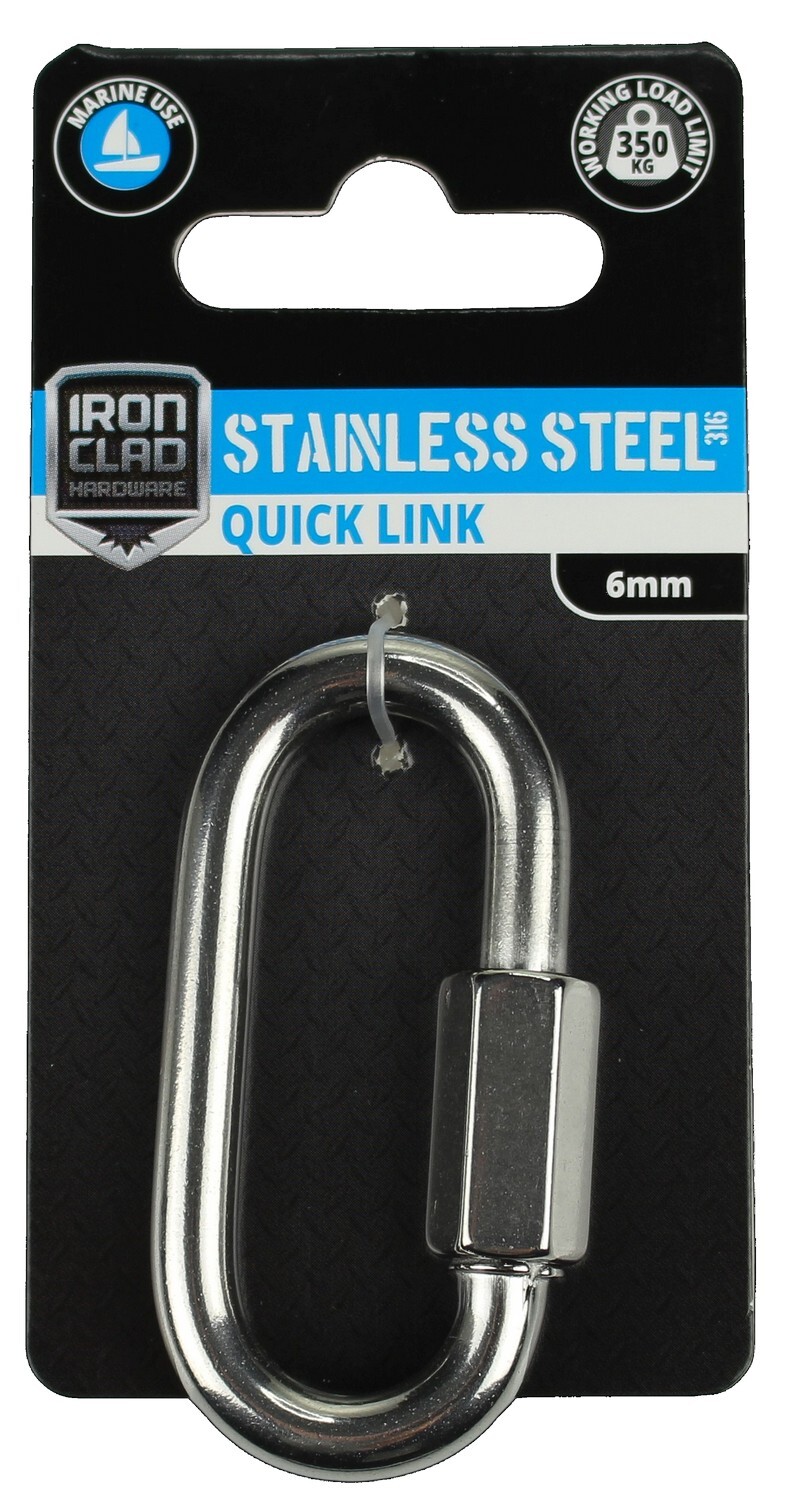 Quick Link 6mm Stainless Steel 316