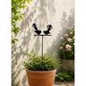 Kiwiana Metal Fantail Pair Stake 55cm