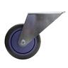Off-Set Fixed Gate Castor 100mm Grey