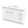 Cashmere Classic Floor Standing Vanity W: 1190mm D: 445mm H: 850mm Ultra Gloss White