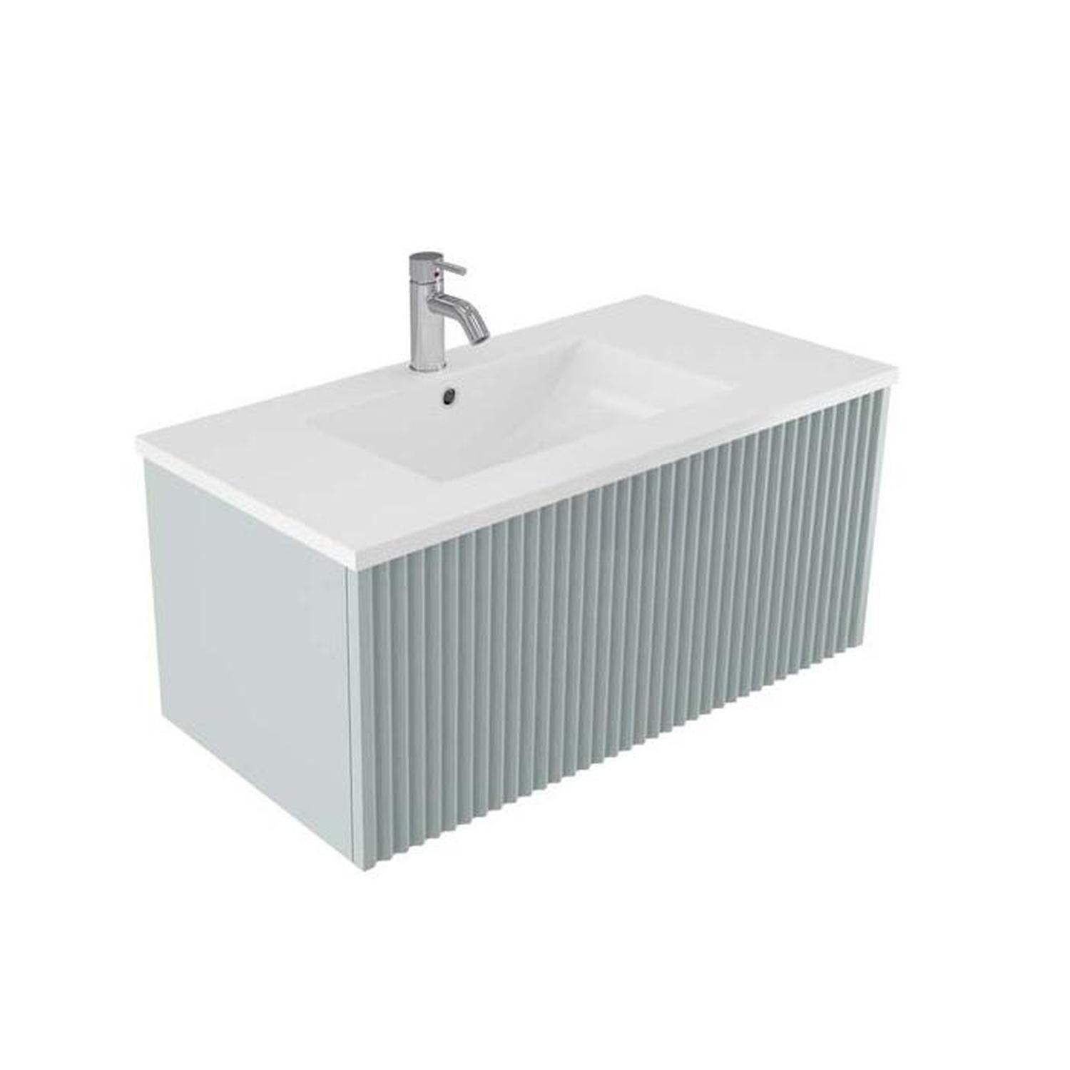 Wave Wall Hung Vanity 900mm Cielo