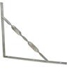 Twisted Stayed Angle Bracket Zinc 400 x 350 x 25mm Silver
