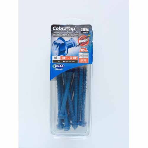 Concrete Screws Hex Head 10 Pack