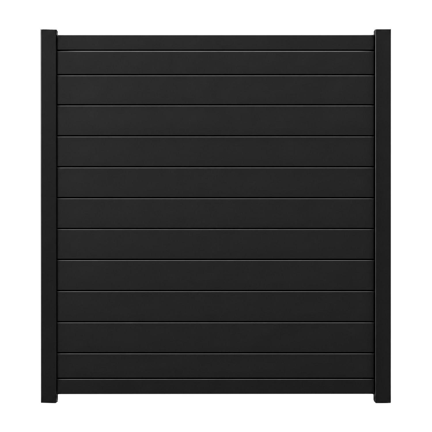 Valla Series 150mm Solid Driveway Gate H:1800mm x W:1500mm Black