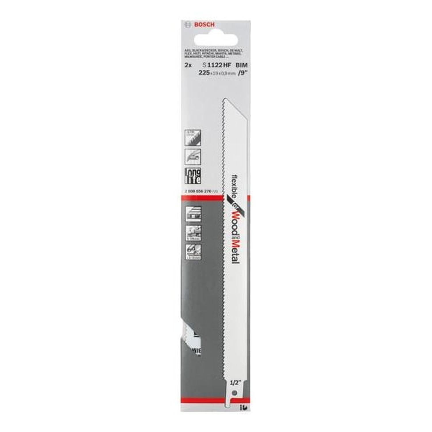 Recip Blade Wood+Metal 2PK 225mm