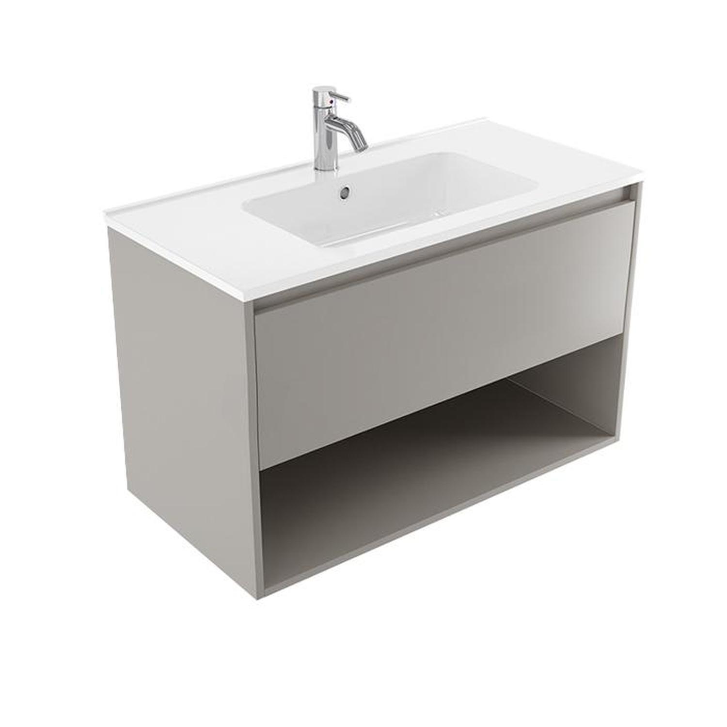 Wall Vanity 900mm Grey