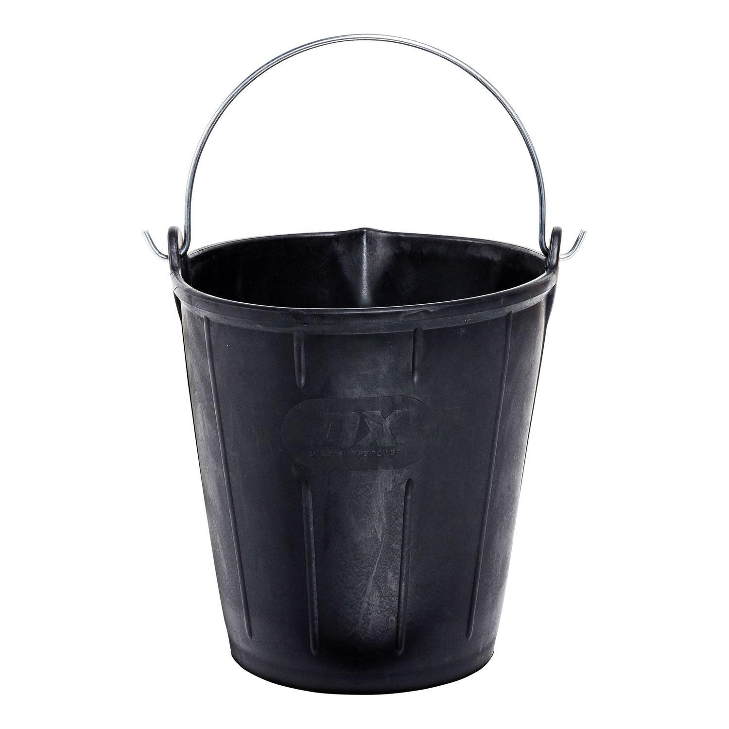Ox | Plastic Bucket with Pouring Lip 15 litre | Mitre10