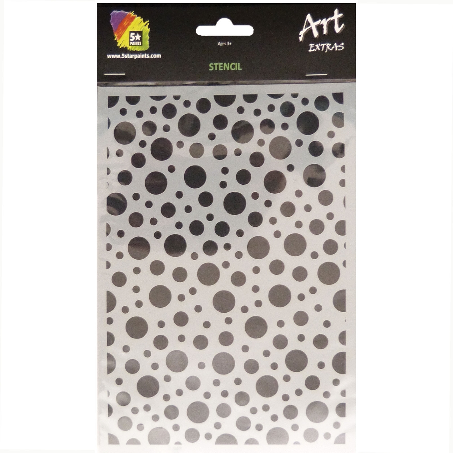 Laser Cut Stencils A5 Circles design