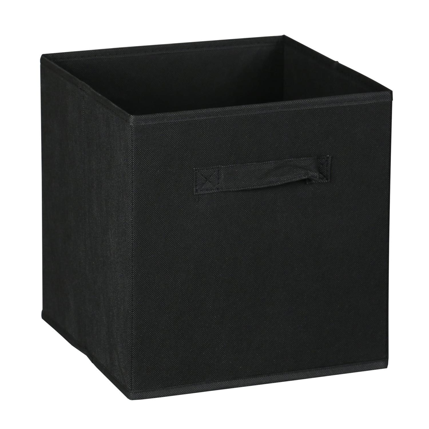 Essence Fabric Cube H: 280 mm, W: 270 mm, D: 270 mm Black